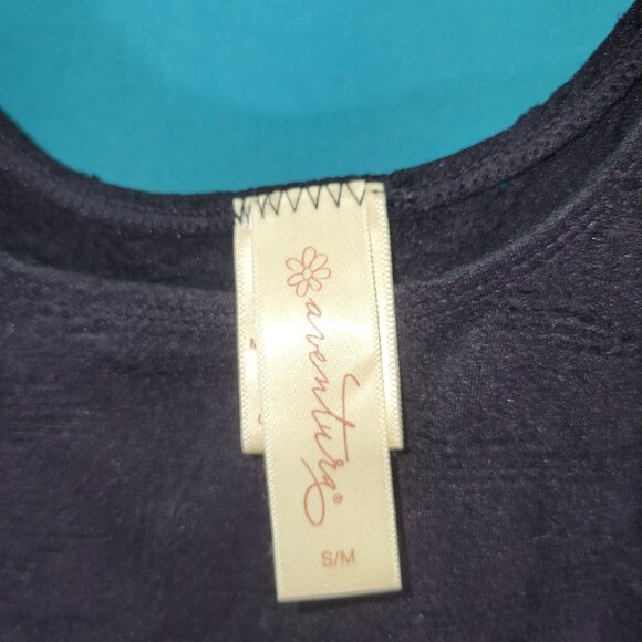 Aventura Womens Sleeveless Textured Black Tank Top S/M - Picture 4 of 7